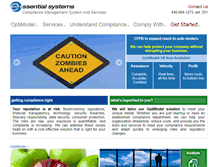 Tablet Screenshot of essentialsystemsllc.com